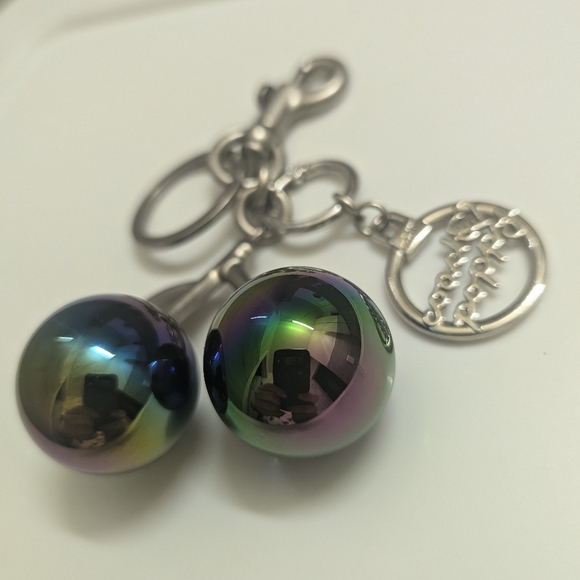 Cherry Bag Charm + Coach Poppy Charm Keychain Set - Picture 10 of 12